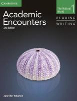 Academic Encounters Level 1 Reading and Writing Student's Book with Writing Skills Interactive