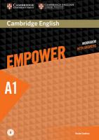 Cambridge English Empower Starter Workbook with Answers & Audio Download