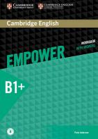 Cambridge English Empower Intermediate Workbook with Answers & Audio Download