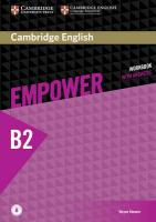 Cambridge English Empower Upper Intermediate Workbook with Answers & Audio Download