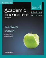 Academic Encounters Level 4 Reading and Writing Teacher's Manual