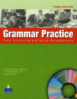 Grammar Practice for Intermediate Students Student's Book without Answer Key with CD-ROM
